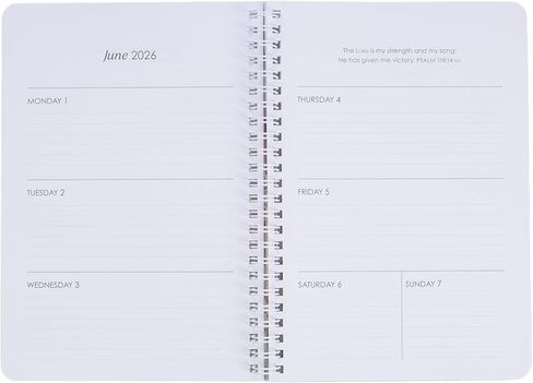 Christian Art Gifts 2026 Compact Spiral-bound 12 Month Planner for Women: Be Still & Know Encouraging Scripture, Daily Planning, Organizing, Reminders, Appointments, Cute Teal Multicolor Floral & Gold in Kuwait