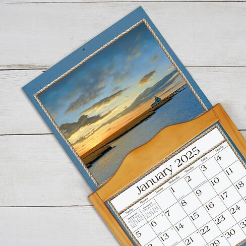 Lang Companies, Seaside 2026 Wall Calendar by Daniel Pollera, 13.4'' X 12'', 12-Month Calendar with Stapled Binding in Saudi Arabia