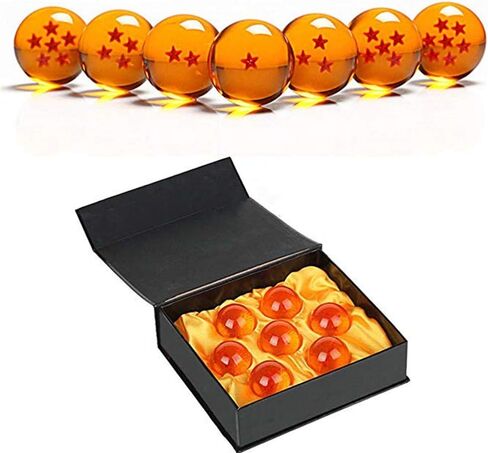 Collectible Medium Crystal Glass Stars Balls Dragon Ball(27,35,43,57,76MM in Diameter) (D-4.3) in Saudi Arabia
