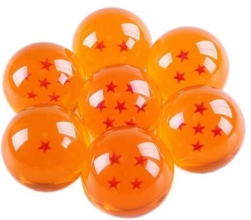 Collectible Medium Crystal Glass Stars Balls Dragon Ball(27,35,43,57,76MM in Diameter) (D-4.3) in Saudi Arabia