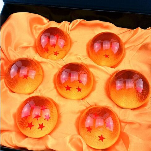 Collectible Medium Crystal Glass Stars Balls Dragon Ball(27,35,43,57,76MM in Diameter) (D-4.3) in Saudi Arabia
