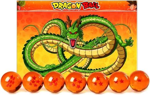 Collectible Medium Crystal Glass Stars Balls Dragon Ball(27,35,43,57,76MM in Diameter) (D-4.3) in Saudi Arabia