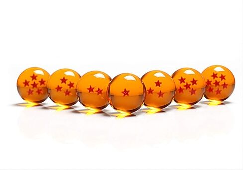 Collectible Medium Crystal Glass Stars Balls Dragon Ball(27,35,43,57,76MM in Diameter) (D-4.3) in Saudi Arabia