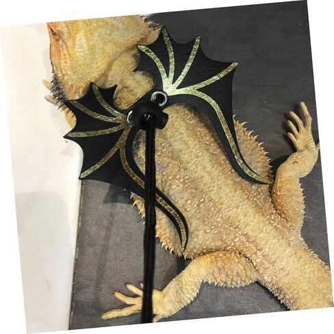 Sosoport 1SET Leopard Gecko Harnesses Lizard Leash Traction Rope Pet reptiles tharness in Kuwait