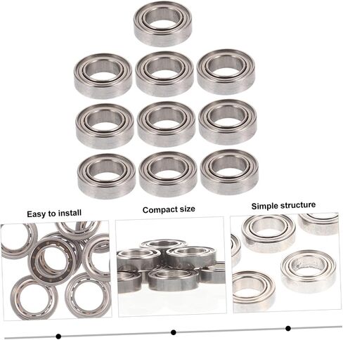 dechous 10pcs 4x7x2mm RC Car Steel Brading Presace for 144001 144010 124016-18 K969 K989 P929 in Kuwait