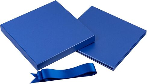 صندوق هدايا Ruspepa Royal Blue متوسطة مع أغطية ، وورق الشريط والأنسجة ، وصندوق هدايا قابل للطيات مثالي لعيد الميلاد ، والتخرج ، وعيد الأب ، وعروض الزفاف والعروض ، و 10 × 10 × 10 بوصات ، و 1 PCS in Saudi Arabia