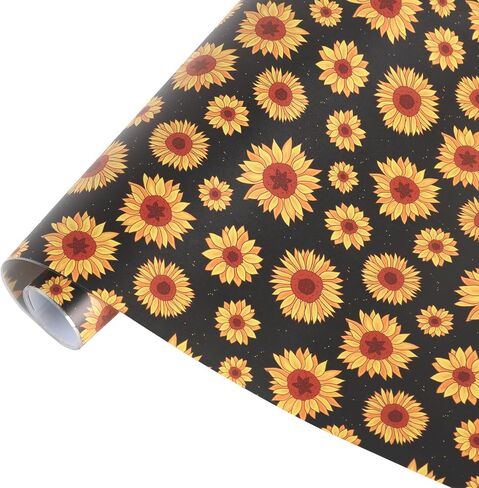 Tintnut Sunflower Vinyl - 7 Sheets 12 "x10" لآلة Cricut ، صفائح لاصق الأزهار ، فينيل نمط in Kuwait
