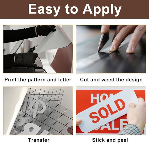 Luomorgo Gold Permanent Vinyl Roll - Glossy Waterproof Adhesive Vinyl for Cups, Windows, Home Decals, Outdoor Signs & Scrapbooking (12" x 5FT, 1 Roll) in Saudi Arabia