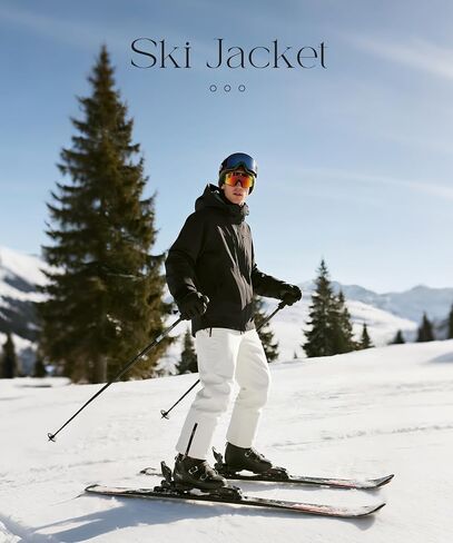 Wantdo Men's Mountain Waterproof Ski Jacket Windproof Rain Jacket Winter Warm Snow Coat in Saudi Arabia