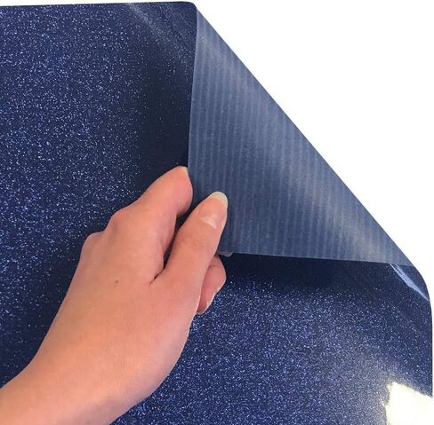 SISER GLITTER HTV 11.8 "× 10 قدم لفة - الحديد على فينيل نقل الحرارة (Royal Blue) in Kuwait