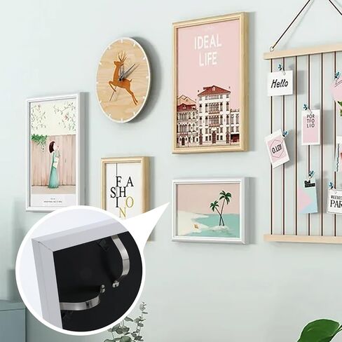 مقاطع الربيع المعدنية ، 50 PCS مصورة من الفولاذ المقاوم للصدأ ، إطار ، مقاطع الدعم ، صورة إطار الصورة ، in Saudi Arabia