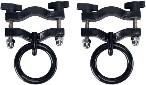 Schneiders Easy-Up Stall Portable Stall Bar Bar Ring للخيول | ملاءمة قابلة للتعديل | سعة 50 رطل | يعمل مع أنابيب مستديرة ومربعة | تسهيل التثبيت | مجموعة 2 | اللون الأسود in Saudi Arabia