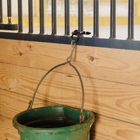 Schneiders Easy-Up Stall Portable Stall Bar Bar Ring للخيول | ملاءمة قابلة للتعديل | سعة 50 رطل | يعمل مع أنابيب مستديرة ومربعة | تسهيل التثبيت | مجموعة 2 | اللون الأسود in Saudi Arabia