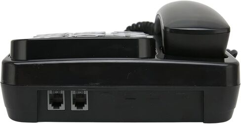 Big Phone for Seniors, Corded Phone with Caller ID, Adjustable Ringtone, Shortcuts Memory Wired Landline Telephone with Indicator for Home Office(Black) in Saudi Arabia