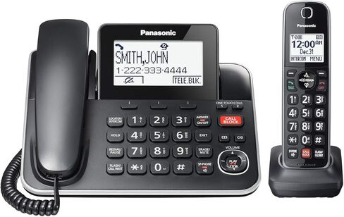 Panasonic Home Phone KX-TGF870 (1 Handset 1 Corded) (Renewed) in Saudi Arabia