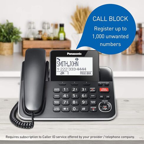 Panasonic Home Phone KX-TGF870 (1 Handset 1 Corded) (Renewed) in Saudi Arabia
