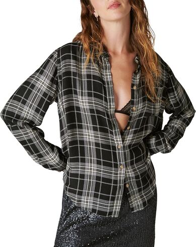 قميص Boyfriend نسائي منقوش على شكل سحابة من Lucky Brand in Saudi Arabia