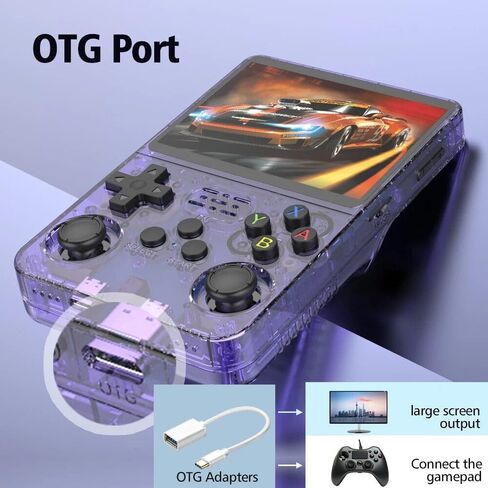 R36S Retro Handheld Game Console ، شاشة IPS 3.5 بوصة ، 15000+ ألعاب كلاسيكية ، بطارية 3500 مللي أمبير في الساعة ، 7+ ساعات اللعب in Kuwait
