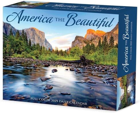 America the Beautiful 2025 6.2" x 5.4" Box Calendar in Saudi Arabia