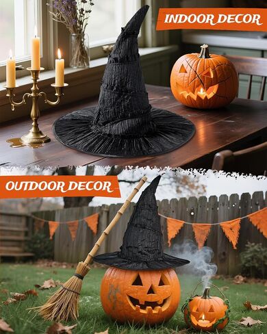 Century Star Black Witch Hat - Witch Wizard Hat Party Accessories for Kids Youth Teens in Saudi Arabia