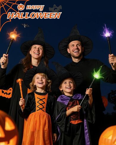 Century Star Black Witch Hat - Witch Wizard Hat Party Accessories for Kids Youth Teens in Saudi Arabia