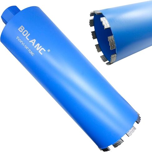 Core Drill Bit Diamond Laser Welded Core Bit Wet for Hard Concrete,Masonry,Brick and Block 5/8"-11 Threaded,14" Drilling Depth, 1-1/4 inch,Wet Drilling (1-1/4 inch) in Saudi Arabia