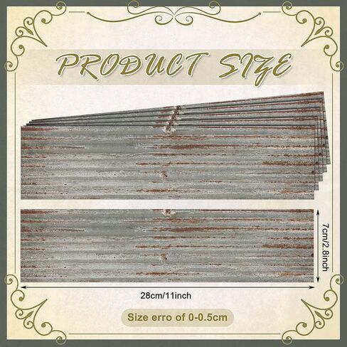 100 Pcs Corrugated Metal Bulletin Board Border Farmhouse Border Teacher Classroom Straight Border Trim Home Sweet Classroom Border Rustic Bulletin Board Border for Classroom Home Decor in Saudi Arabia