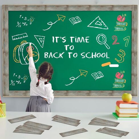 100 Pcs Corrugated Metal Bulletin Board Border Farmhouse Border Teacher Classroom Straight Border Trim Home Sweet Classroom Border Rustic Bulletin Board Border for Classroom Home Decor in Saudi Arabia