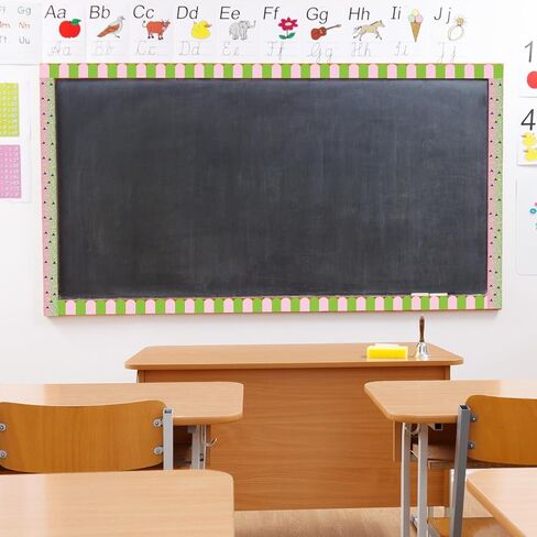 Fuutreo 4 Rolls 131ft Music Bulletin Board Borders Paper Colorful Back to School Bulletin Board Board Borders Decorator in Saudi Arabia