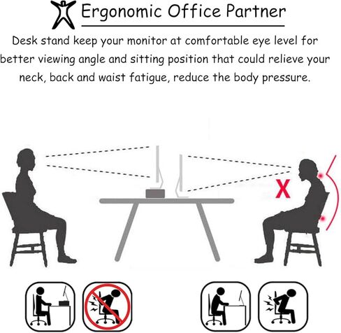 Royumi Corner Monitor Stand Clear Acrylic Leg ＆ Wood Corner Screen Stand ، Riser Triangle Desk Triangle Riser للشاشة/الكمبيوتر المحمول/الكمبيوتر ، منظم الزاوية مع الدرج (اللون: أبيض) in Kuwait