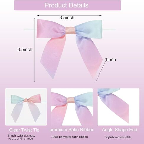 أقواس صغيرة وردية ، 15 قطعة من أشرطة النسيج الساتين للحرف اليدوية ، أقواس صغيرة لمفضلات حفل الزفاف ، ديكورات صندوق الهدايا in Kuwait