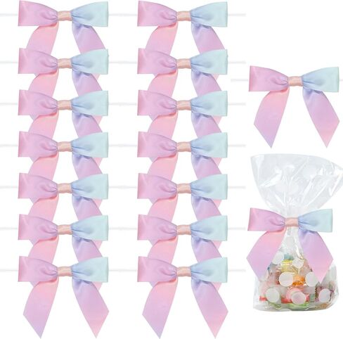 أقواس صغيرة وردية ، 15 قطعة من أشرطة النسيج الساتين للحرف اليدوية ، أقواس صغيرة لمفضلات حفل الزفاف ، ديكورات صندوق الهدايا in Kuwait