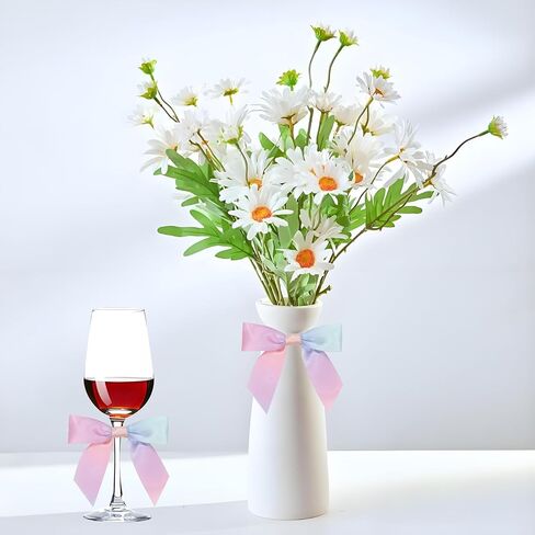 أقواس صغيرة وردية ، 15 قطعة من أشرطة النسيج الساتين للحرف اليدوية ، أقواس صغيرة لمفضلات حفل الزفاف ، ديكورات صندوق الهدايا in Kuwait