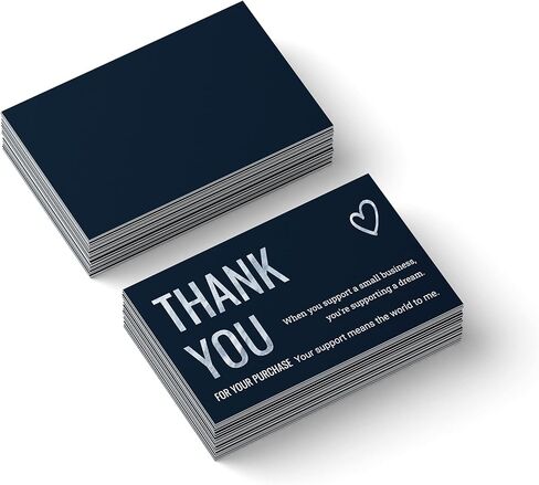 شكرًا لك Cards Business Marble Blue عندما تدعم شركة صغيرة تدعم حزمة بطاقات الأحلام 100 in Kuwait