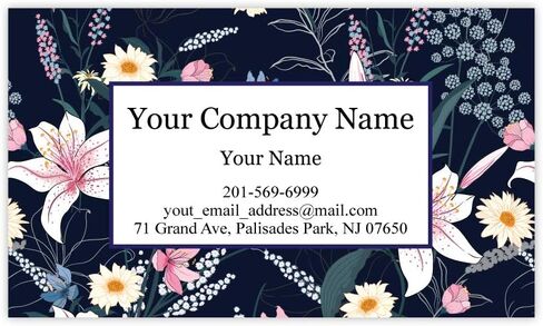 بطاقات عمل Lily Custom Premium ، اللون الكامل-(ورقة سميكة 350 جم) ، وعباء غير لامع و Back (Pink) in Kuwait