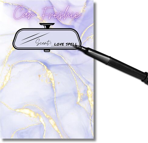 بطاقات إدراج Car Freshie | 50 PK 4x6 "Modern Marble Gold Purple ، يناسب 5x7" لأكياس ثلاثية الأبعاد بطاقة تعليمات الرائحة الرائحة الرائحة in Saudi Arabia