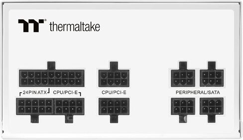 Thermaltake Toughpower GF3 Snow Edition 1200W 80+ Gold Full Modular SLI/Crossfire Ready ATX 3.0 Power Supply PCIe Gen.5 600W 12VHPWR Connector Included PS-TPD-1200FNFAGU-N 10 Year Warranty in Kuwait