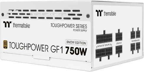 Thermaltake Toughpower GF3 Snow Edition 1200W 80+ Gold Full Modular SLI/Crossfire Ready ATX 3.0 Power Supply PCIe Gen.5 600W 12VHPWR Connector Included PS-TPD-1200FNFAGU-N 10 Year Warranty in Kuwait