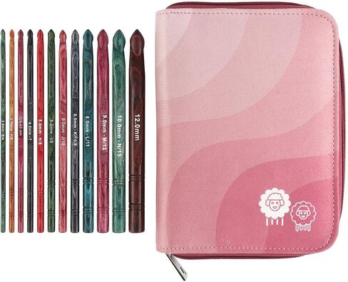 KnitPro Dreamz Deluxe Single Ended Crochet Hook Set | 8 Sizes (3.50mm - 8.00mm) in Saudi Arabia