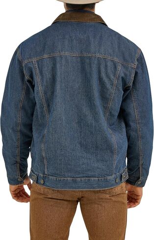 Western Style Lined Denim Jacket, Blanket/Denim, 48 in Kuwait