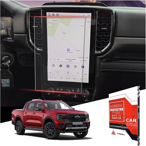 2 Pack Tempered Glass Screen Protector For 2024 Tesla Cybertruck 18.5 Inch Touchscreen & 9.4 Rear Screen,HD Clear Anti-Scratch Cyber truck Accessories in Saudi Arabia