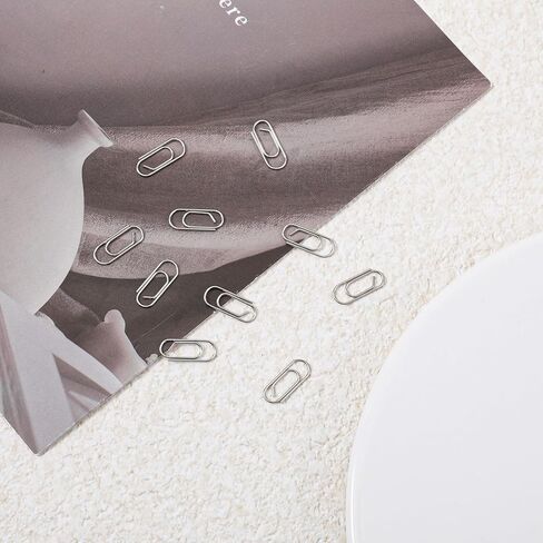 100 PCS Silver Mini Paper Clips Silver Mini Paperclips Small Standard Nonskid Clamps Office Paperclips Metal Journaling Clips Small Paper Clips for Journal Stationery School Office in Kuwait