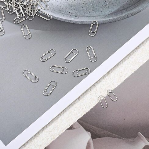100 PCS Silver Mini Paper Clips Silver Mini Paperclips Small Standard Nonskid Clamps Office Paperclips Metal Journaling Clips Small Paper Clips for Journal Stationery School Office in Kuwait