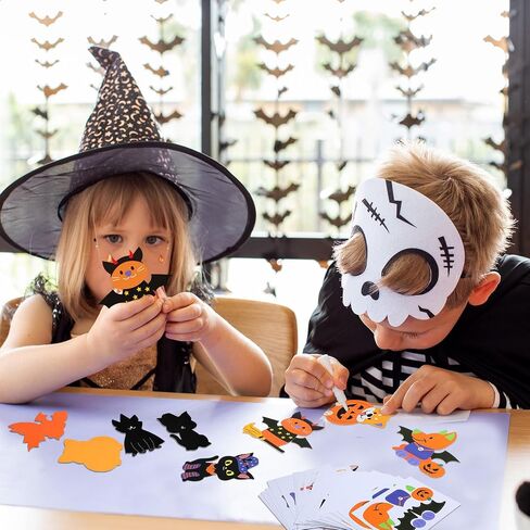 30 Sets Halloween Craft Kit for Kids DIY Halloween Pets Magnet Craft Make Your Own Pet Decorations for Kindergarten Preschool Fun Classroom Home Activity Party Supplies in Saudi Arabia