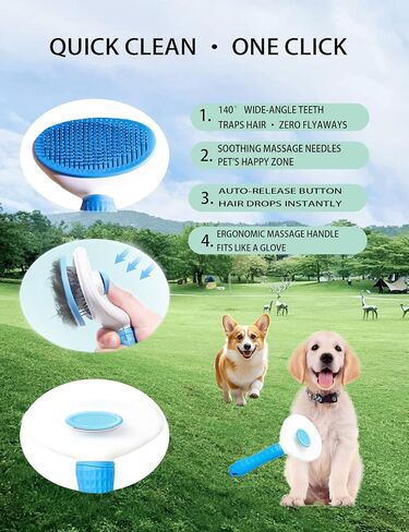 6PS Dog Cat Brush Kitf ، فرش قطة الكلاب ، فرشاة الحمام ، أشعل النار في المشط ، مقص الأظافر ، ملف الأظافر ، مشط البراغيث (6 مجموعات) in Saudi Arabia