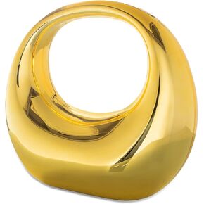 YYW Acrylic Evening Clutch Purse Moon Shape Unique Transparent Evening Handbag in Kuwait