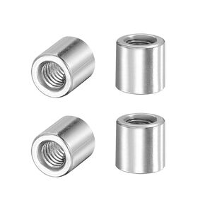 uxcell Round Weld Nuts, M6 x 10mm x 13.5mm Weld On Bung Female Nut Threaded - 201 Stainless Steel Insert Weldable 4pcs