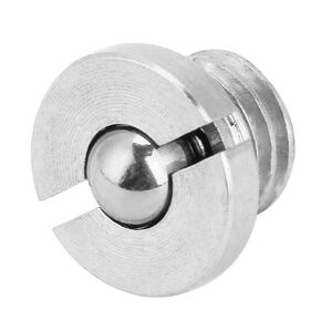 5Pcs Screw Threaded Stainless Steel Flanged Ball Drive Spring Plungers Set Push Fit Ball Spring Smooth Plunger(M5*5),Flange