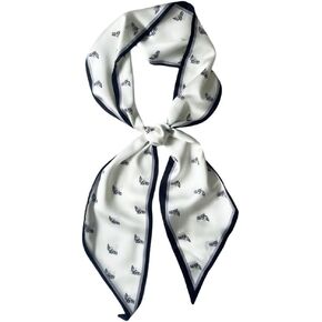 FONYVE Long Silk Head Scarf for Hair Fashion Headwrap for Women Lightweight Neck Bag Scarves with Gift Packed 5.9 × 59"
