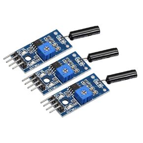 uxcell® High Sensitive Vibration Switch Sensor Module SW-18010P Normally Open Alarm Sensor Module for Arduino 3pcs